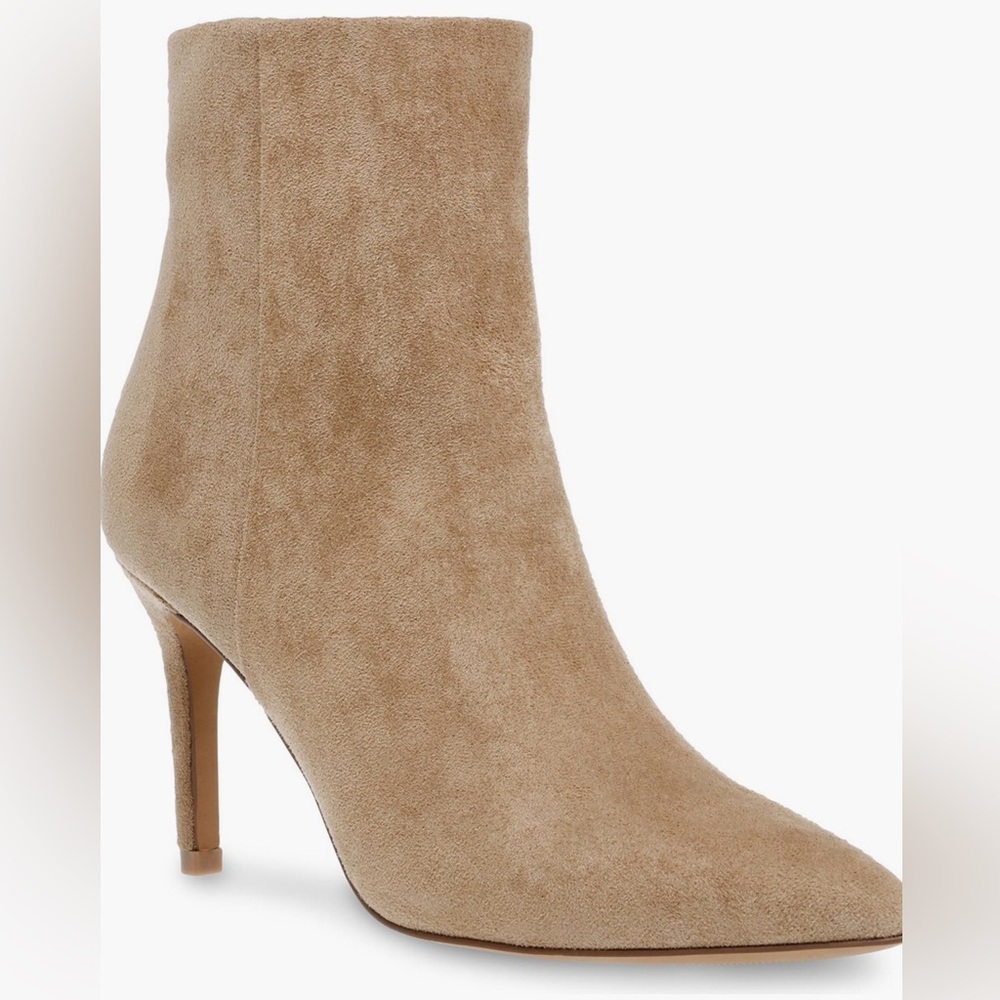 Steven | Steve Madden tan kitten heel booties size 8
